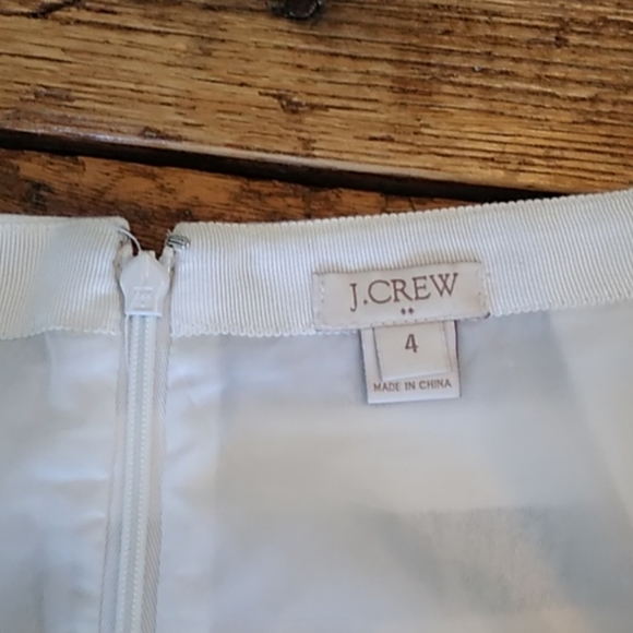 J. Crew Gold Navy Stripped Skirt | Size 4 - Picture 3 of 3